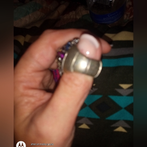 Fancy Multicolored Stretch Ring - Picture 3 of 5